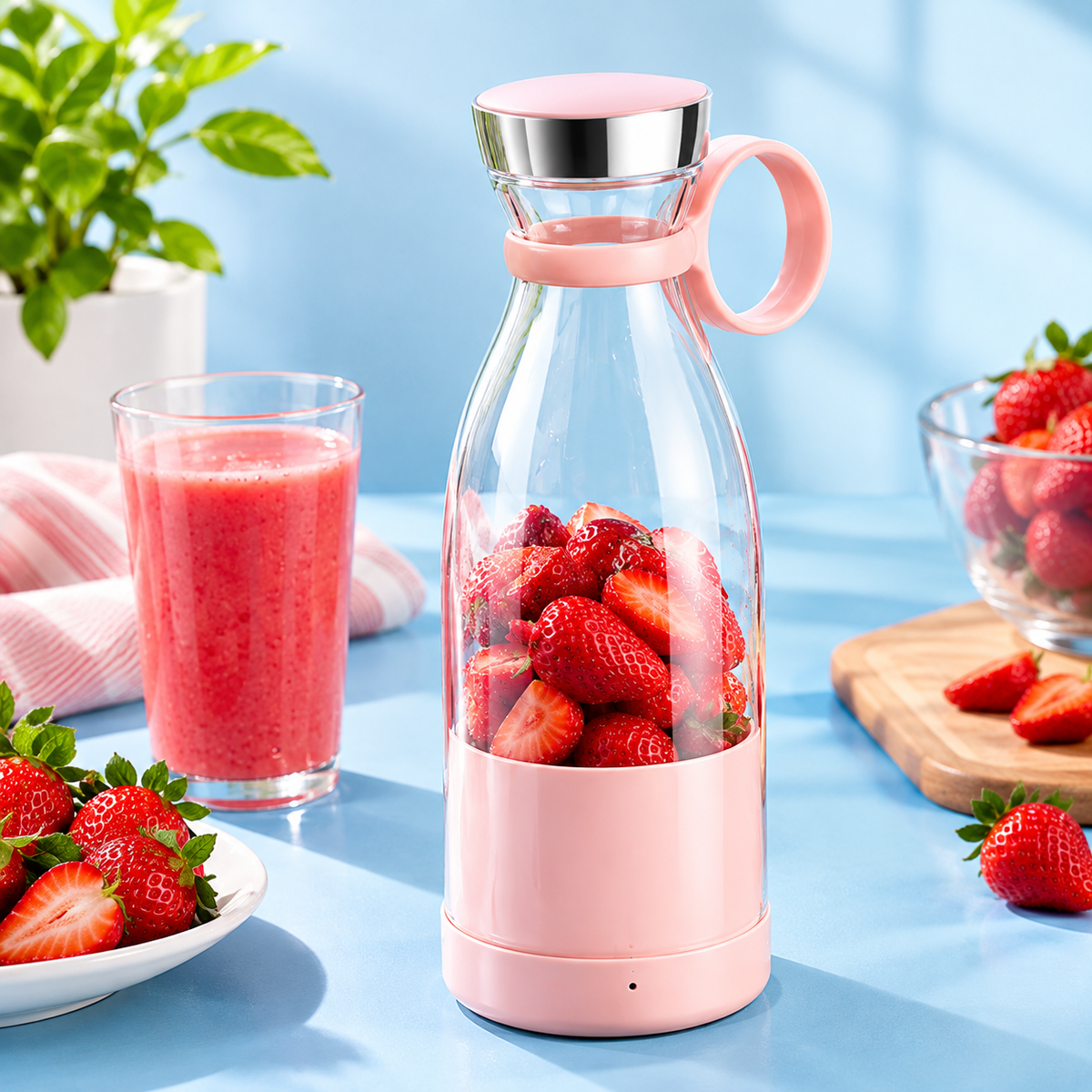 Mini Portable Blender | USB Rechargeable Juicer & Smoothie Maker